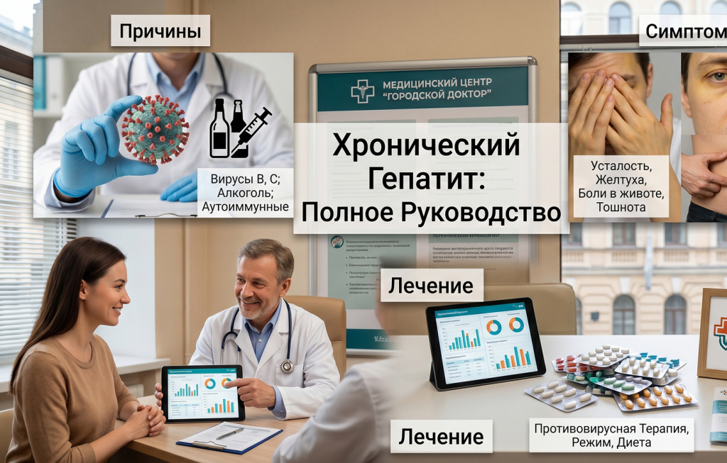 Хронический гепатит: причины, симптомы и лечение